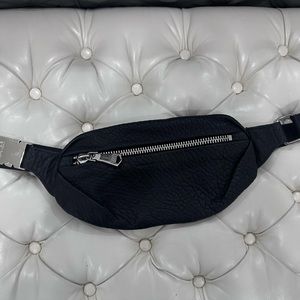 Aimee kestenberg Black Milan Bum bag with silver details in Like New condition.